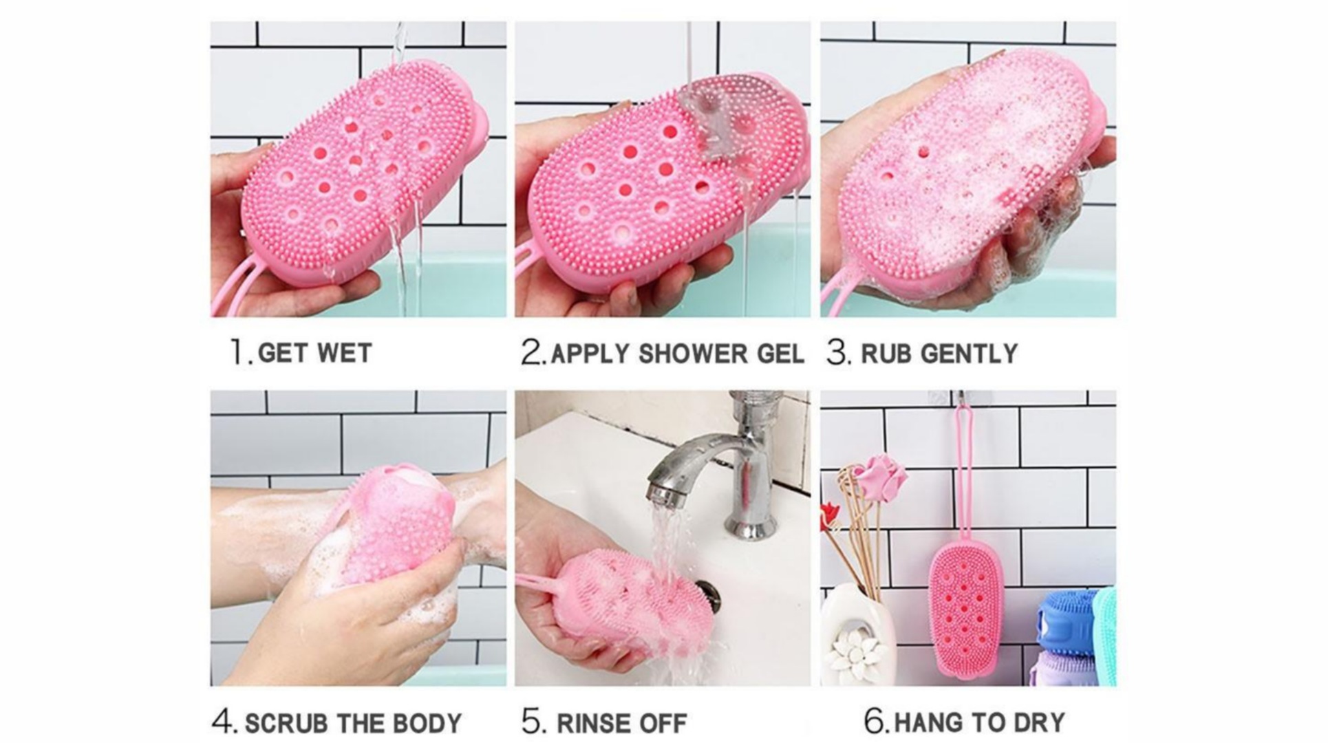 برس-حمام-حباب-دار-سیلیکونی-bubble-bath-brush