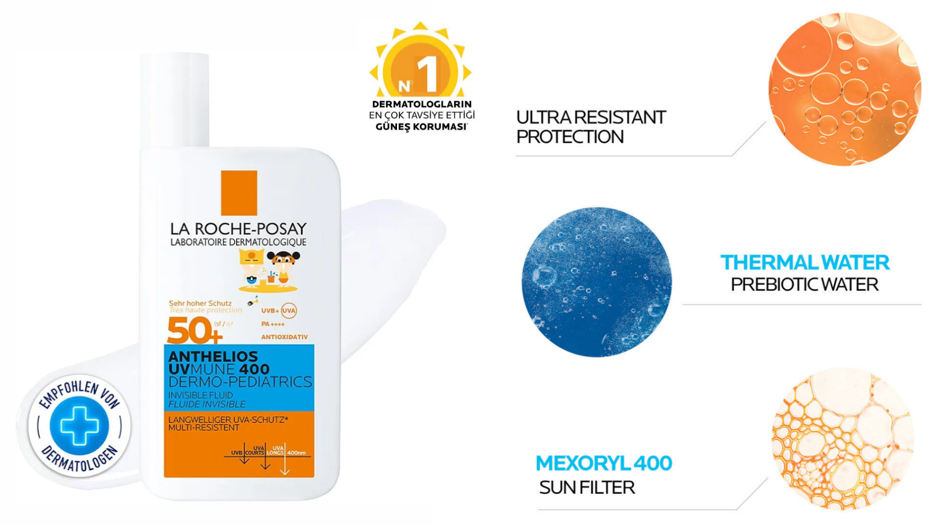 کرم-ضد-آفتاب-بی-رنگ-مناسب-کودکان-لاروش-پ