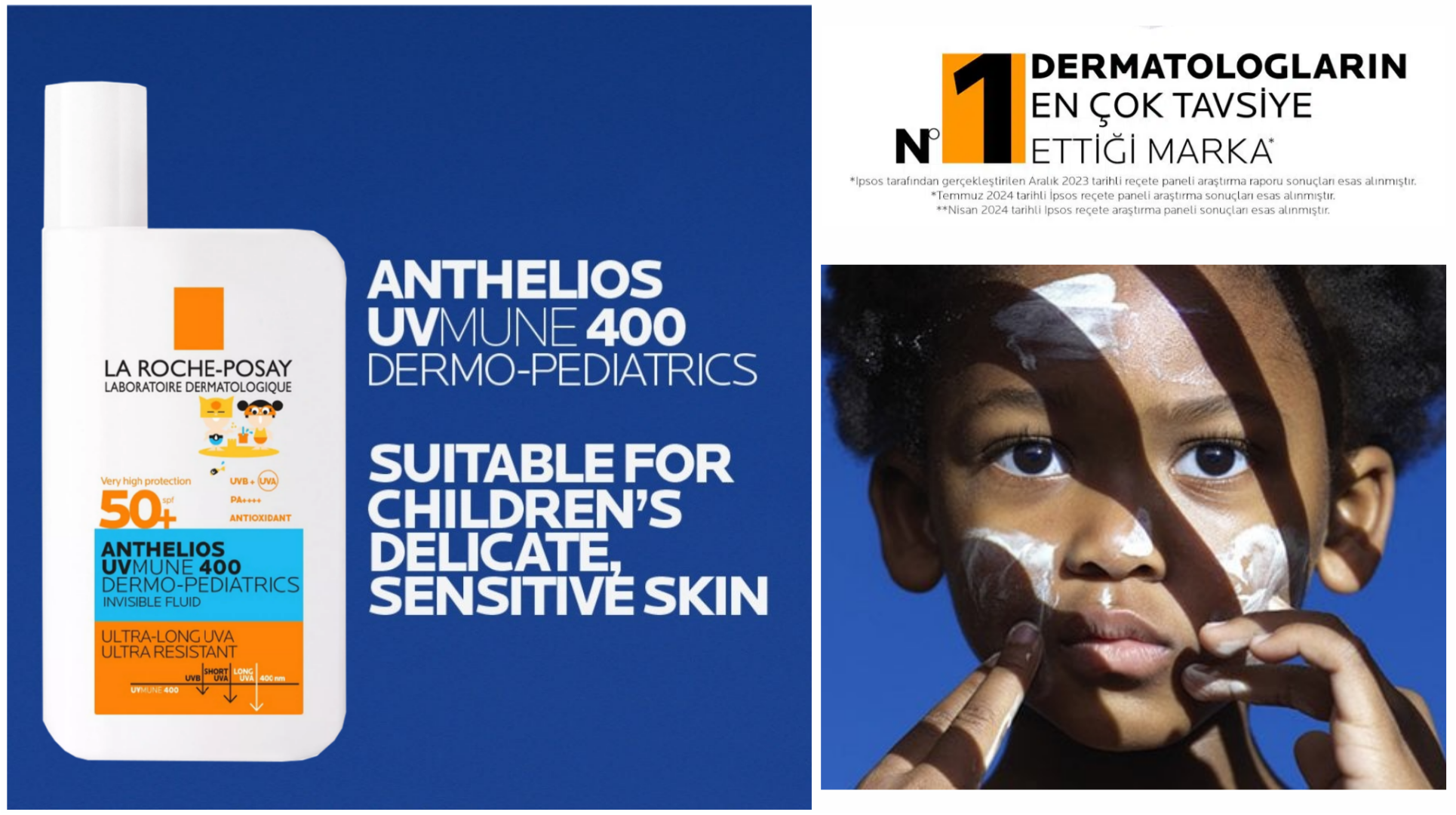 کرم-ضد-آفتاب-بی-رنگ-مناسب-کودکان-لاروش-پ