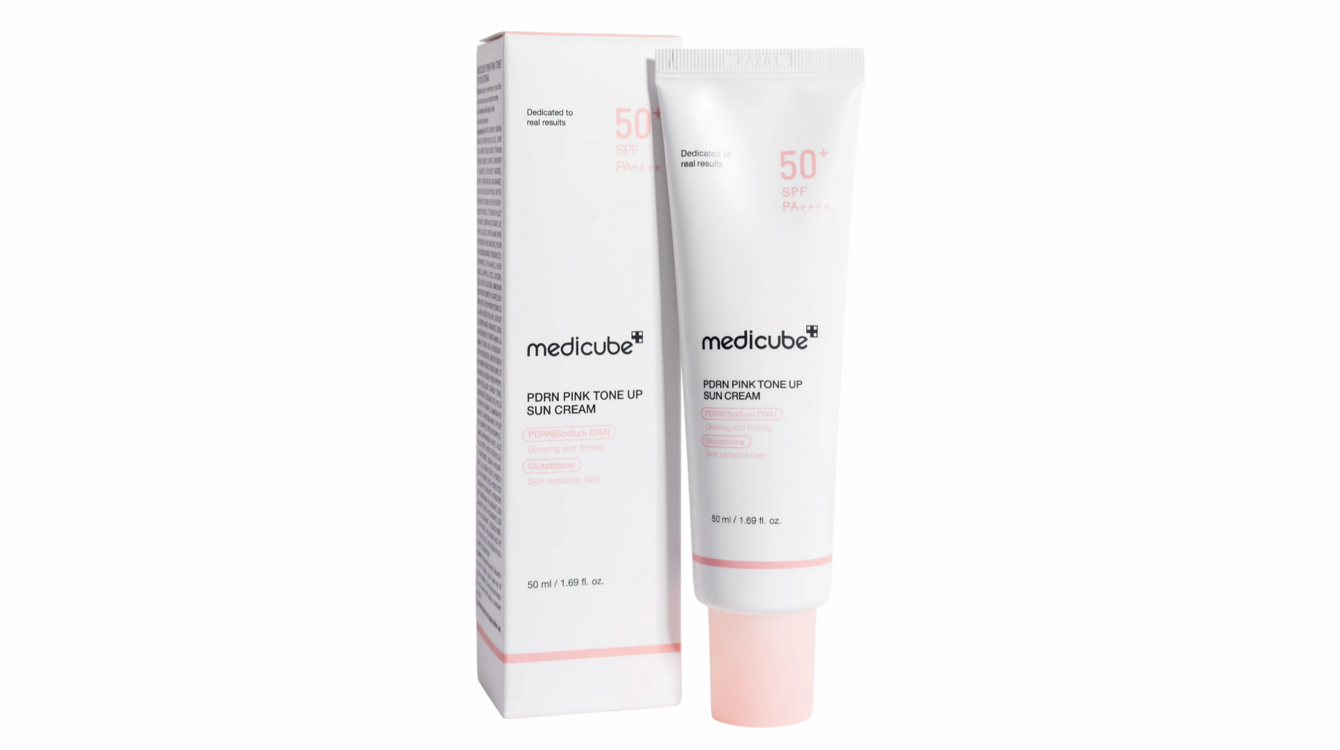 کرم-ضد-آفتاب-بی-رنگ-pdrn-صورتی-تون-آپ-مدی-کیو